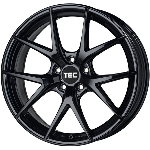 Алуминиеви джанти TEC GT 6 EVO BLACK GLOSSY 8Jx19