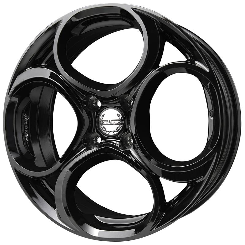 TECNOMAGNESIO JUNIOR 4 GLOSSY BLACK 6.5Jx17 Ζάντες κραμάτων TECNOMAGNESIO JUNIOR 4 GLOSSY BLACK 6.5Jx17
