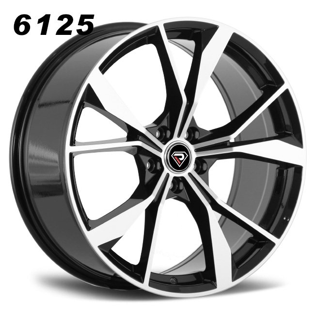 Jante din aliaj WSP VW 6125 BLACK FULL POLISHED 8JxET42 CB57.1