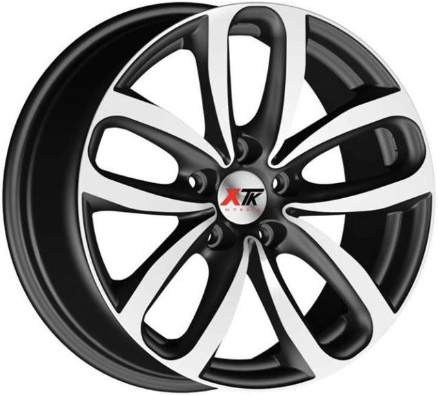 XTK CD012-BMP BLACK MATT POLISHED 8Jx18 Алуминиеви джанти XTK CD012-BMP BLACK MATT POLISHED 8Jx18